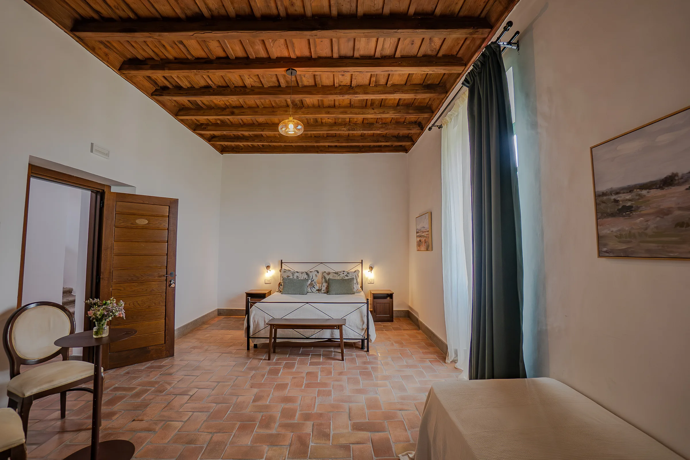 Soffitto a travi originale