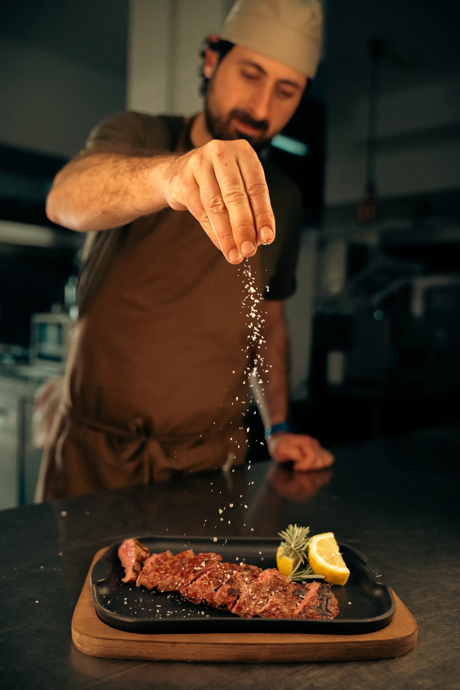 Lo chef alla griglia